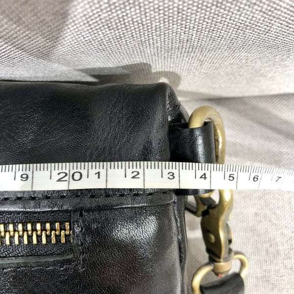 Women's Leather Chest Sling Bag with Boho Shoulder Strap Design