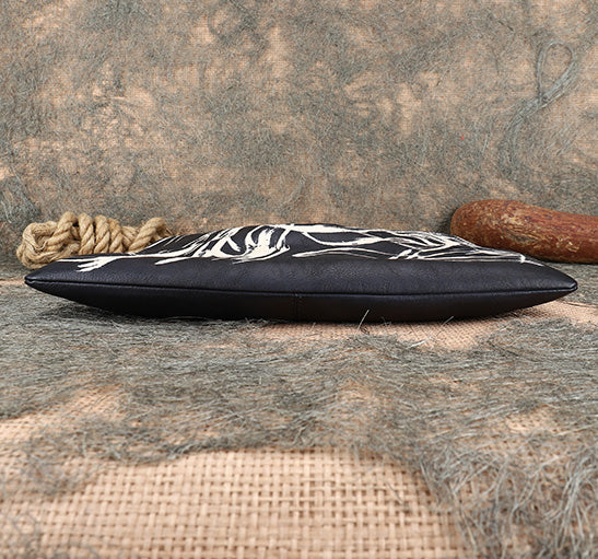 Cool Womens Boho Tote Bags Black Leather Shoulder Bag