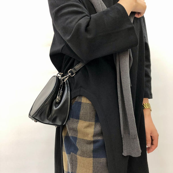 Black Round Leather Bag for Women Leather Petite Round Crossbody Shoulder Bag for Women Affordable