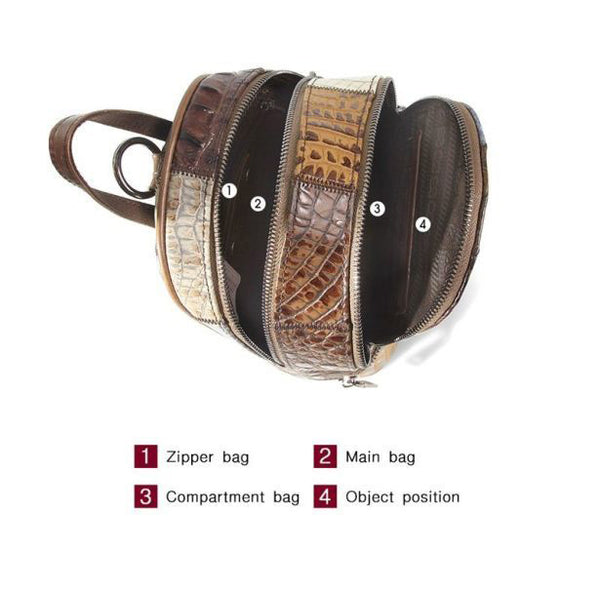 Boho Leather Small Backpack Purses Leather Rucksack Bag For Women Nice