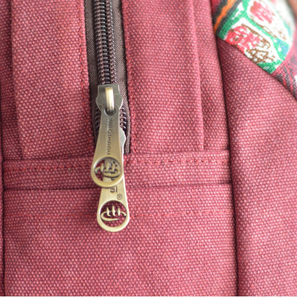 Boho Women's Canvas Backpack Purse Small Canvas Rucksack BeautifuNice