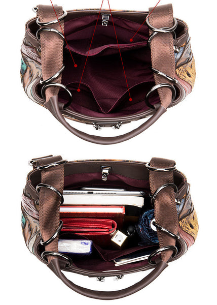 Ladies Small Leather Rucksack Bucket Backpack Purse