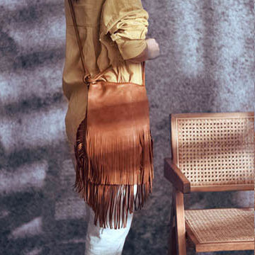 Boho Womens Fringe Crossbody Purse Ladies Shoulder Bag Badass