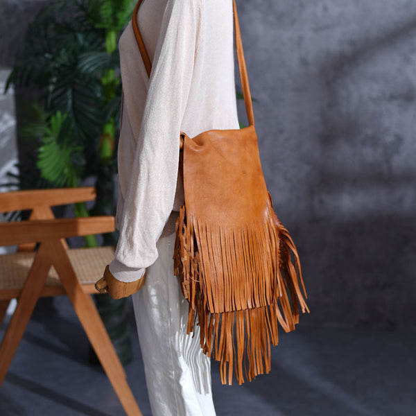Boho Womens Fringe Crossbody Purse Ladies Shoulder Bag