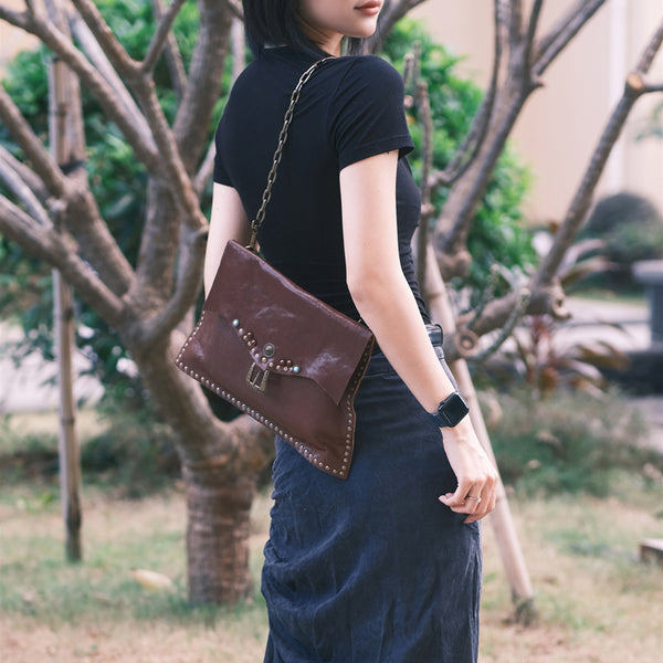 Boho Womens Leather Over the Shoulder Bag Western Crossbody PurseBeautiful