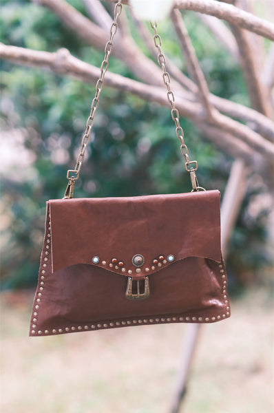 Boho Womens Leather Over the Shoulder Bag Western Crossbody Purse Classy