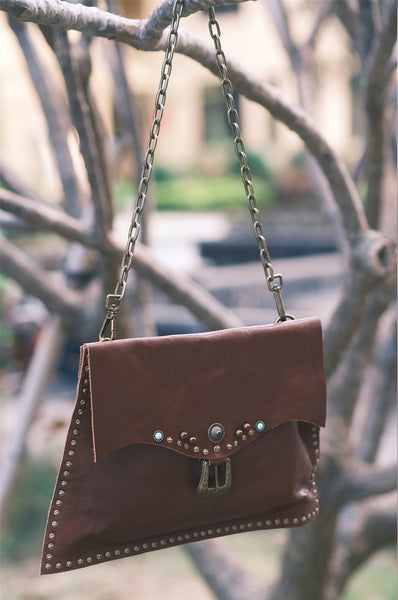 Boho Womens Leather Over the Shoulder Bag Western Crossbody Purse Durable