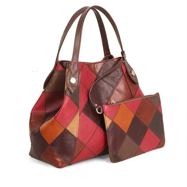 Boho Womens Leather Tote Handbags Shoulder Purse For Women Beautiful