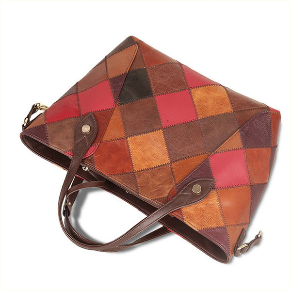 Boho Womens Leather Tote Handbags Shoulder Purse For Women Classy