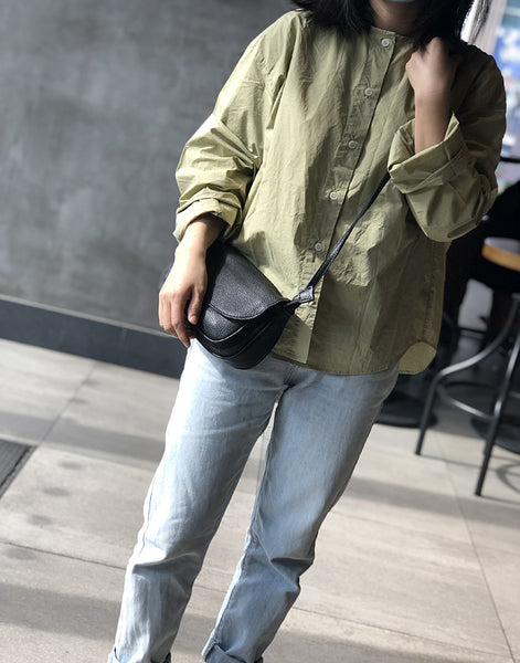 Casual Shoulder Bags For Ladies Leather Crossbody Bag Black
