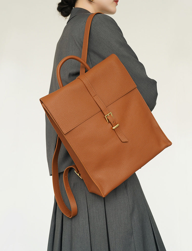 Casual Womens Black Leather Laptop Backpack Bag Leather Women's Backpack Purses Beautiful