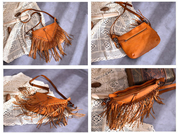 Casual Womens Fringe Crossbody Purse Vintage Boho Bags Cute