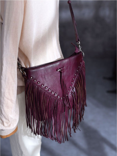 Casual Womens Fringe Crossbody Purse Vintage Boho Bags Unique