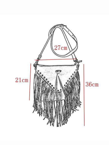 Casual Womens Fringe Crossbody Purse Vintage Boho Bags Versatile