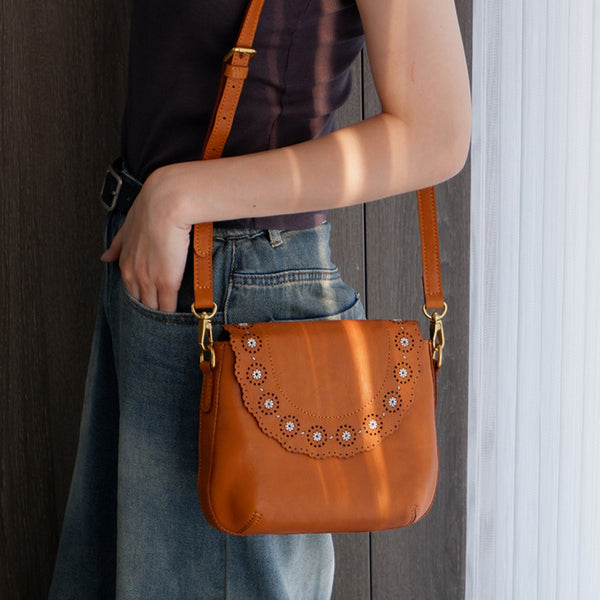 Chic Ladies Leather Over The Shoulder Bag Small Crossbody Bags For Women