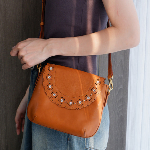 Chic Ladies Leather Over The Shoulder Bag Small Crossbody Bags For Women Beautiful