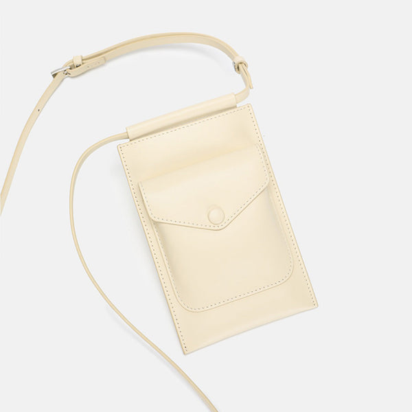 Womens Cell Phone Wallet Purse With Shoulder Strap Off White Crossbody Bag