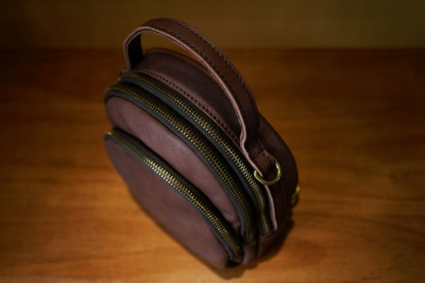 Chic Leather Mini Backpack Purse Black Leather Shoulder Bag Classy