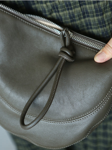 Chic Women's Crossbody Chest Bag Small Over The Shoulder Purse Genuine Leather