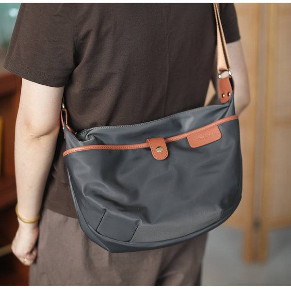 Stylish Womens Black Nylon Shoulder Bags Nylon Crossbody Bag