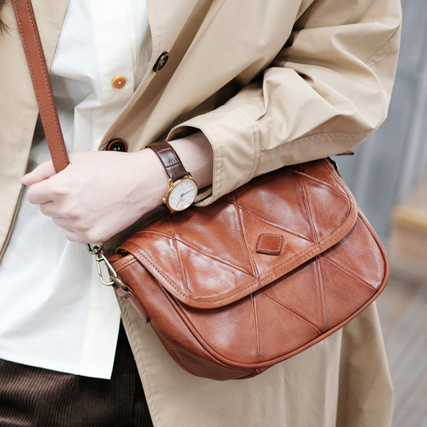 Chic Womens Leather Satchel Bag Leather Crossbody Purse