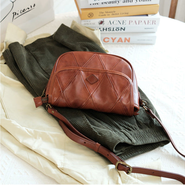 Chic Womens Leather Satchel Bag Leather Crossbody Purse Badass