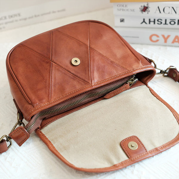 Chic Womens Leather Satchel Bag Leather Crossbody Purse Classy