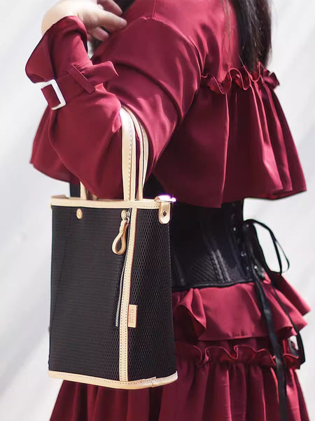 Chic Womens Leather Shoulder Handbags Black Crossbody Bags For Women Classic