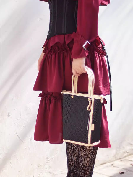 Chic Womens Leather Shoulder Handbags Black Crossbody Bags For Women Classy