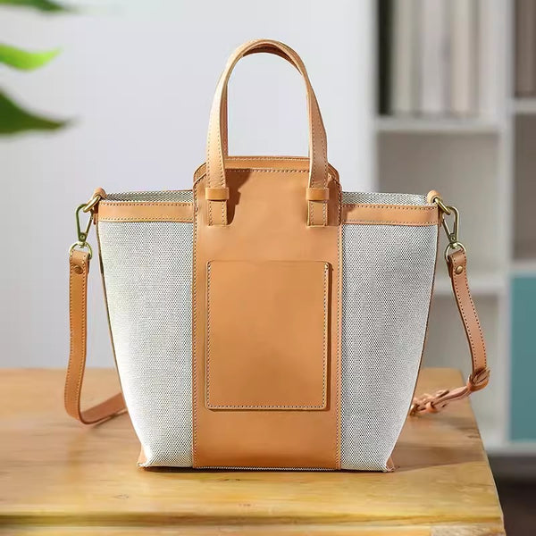 Chic Womens Small Canvas Tote Canvas Shoulder Handbags Chic