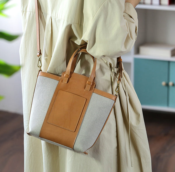 Chic Womens Small Canvas Tote Canvas Shoulder Handbags Cool