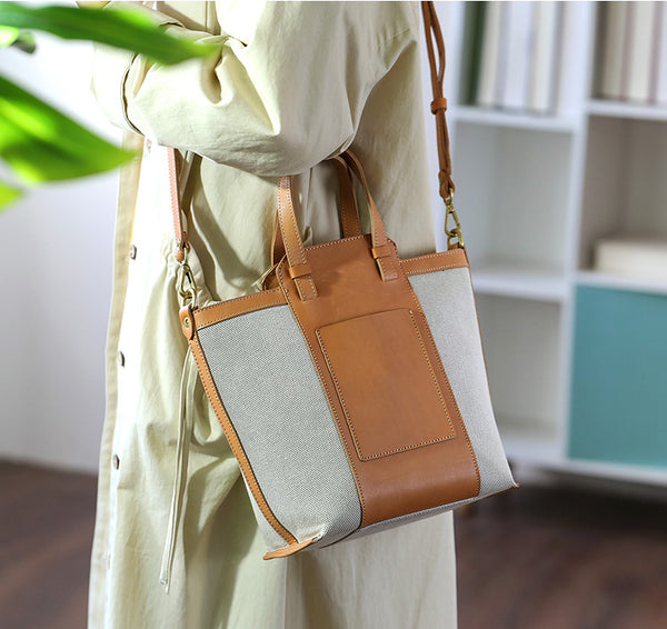 Chic Womens Small Canvas Tote Canvas Shoulder Handbags Cute