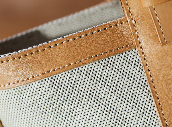 Chic Womens Small Canvas Tote Canvas Shoulder Handbags Details