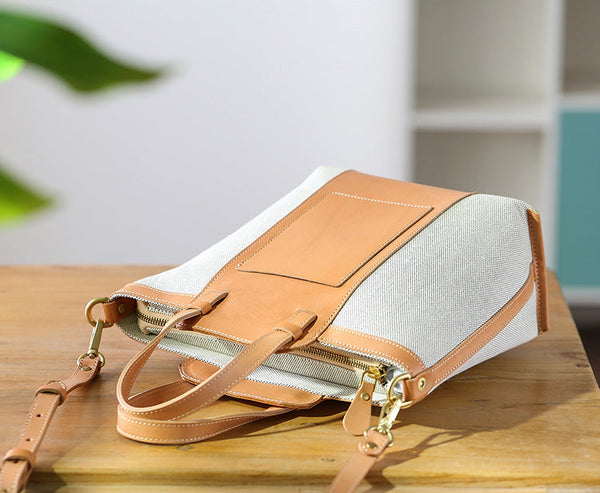 Chic Womens Small Canvas Tote Canvas Shoulder Handbags Stylish