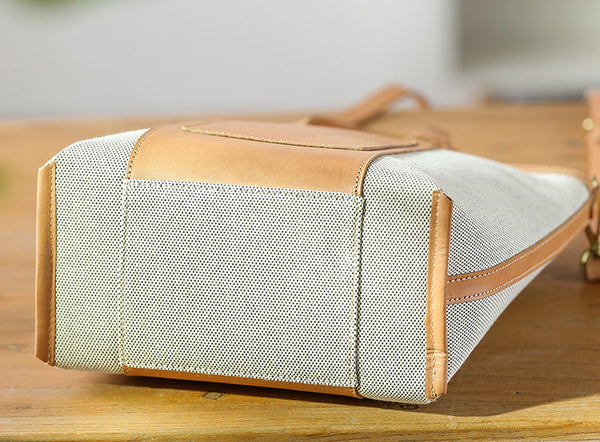 Chic Womens Small Canvas Tote Canvas Shoulder Handbags Vintage