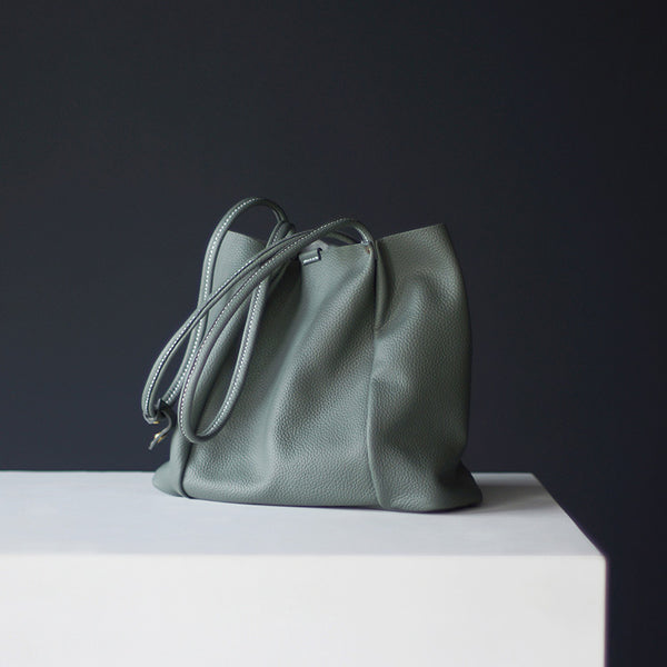 Chic Womens Small Leather Tote Bag Soft Leather Tote Handbags Beautiful