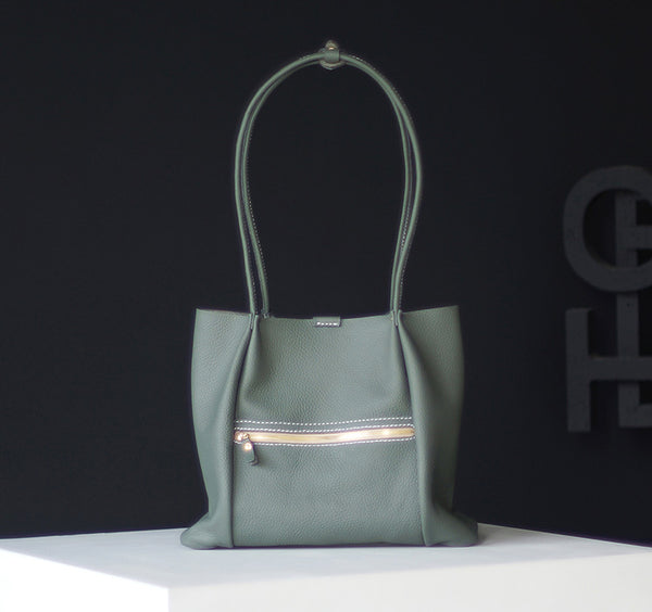 Chic Womens Small Leather Tote Bag Soft Leather Tote Handbags Cool