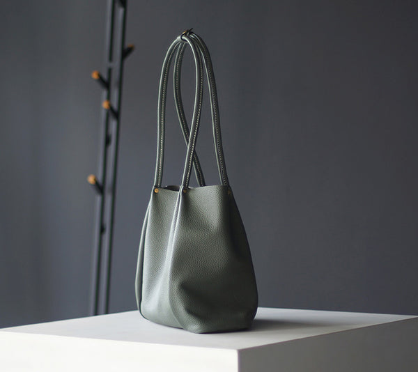 Chic Womens Small Leather Tote Bag Soft Leather Tote Handbags