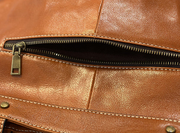 Classic Large Leather Tote Bag for Women Top Grain Cowhide Shoulder Purse Vintage