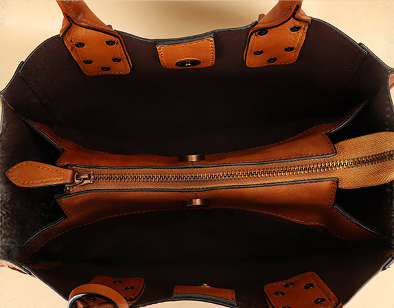 Classy-Ladies-Small-Leather-Tote-Bag-Top-Handle-Handbag-For-Women-Inside