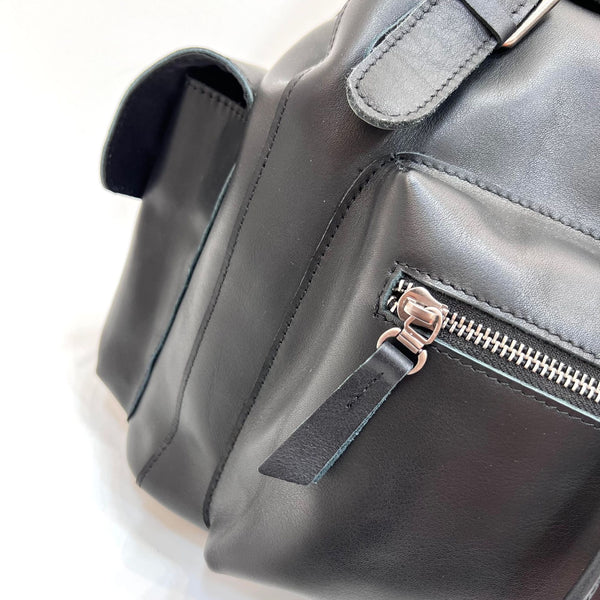 Cool Ladies Genuine Leather Drawstring Backpack Bag Leather Rucksack Purse For Women Classy