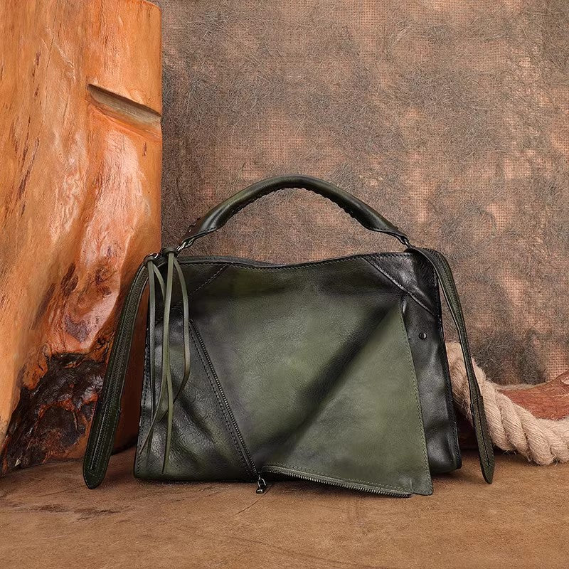 Cool Women's Small Crossbody Purse Genuine Leather Handbags Aesthetic