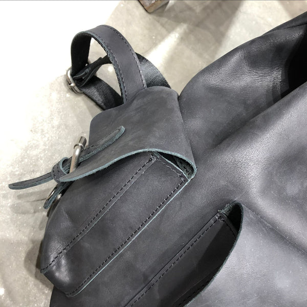 Cool Womens Small Leather Rucksack Small Leather Black Backpack Bag For Ladies Cowhide