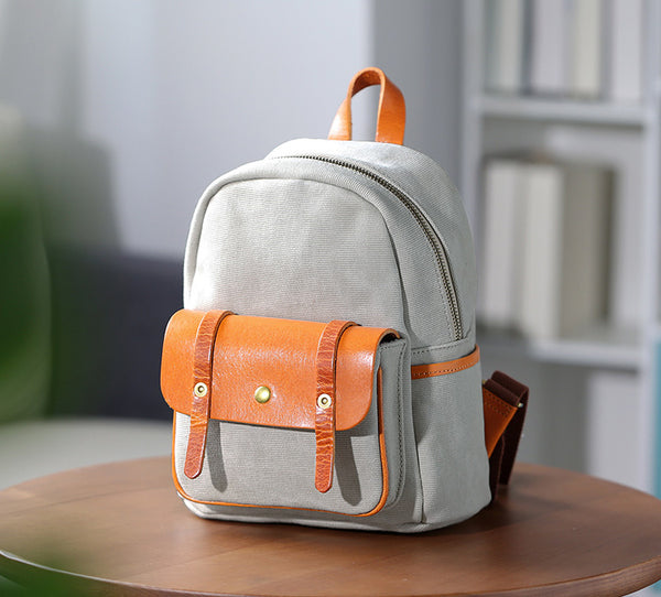 Cute Women's Canvas Backpack Purse Canvas Rucksack Best