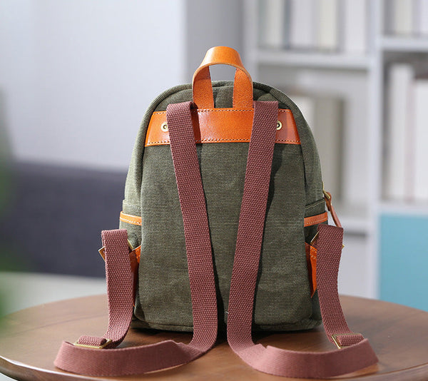 Cute Women's Canvas Backpack Purse Canvas Rucksack Gift
