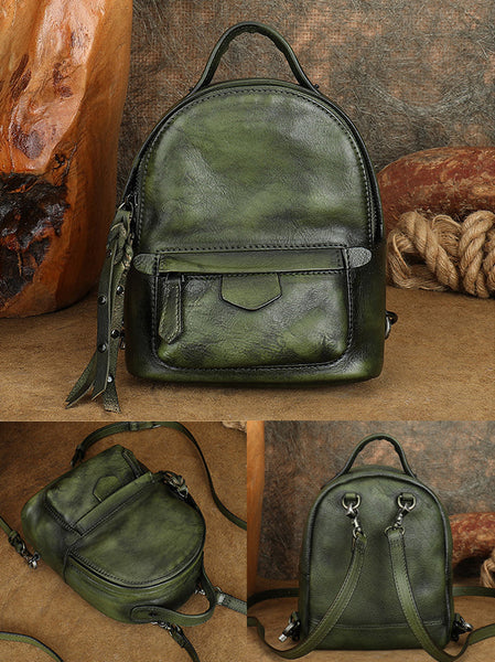 Cute Womens Genuine Leather Bckpack Purse Leather Rucksack Classy