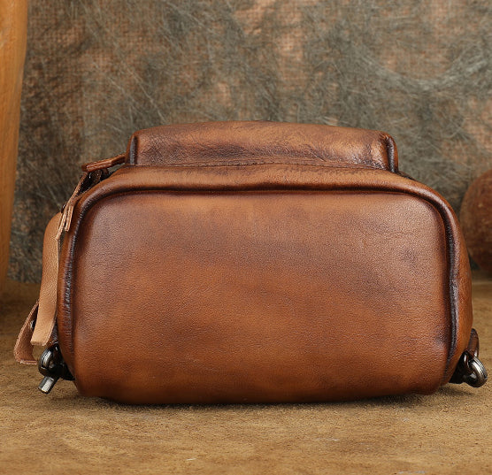Cute Womens Genuine Leather Bckpack Purse Leather Rucksack Durable