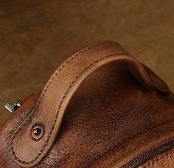 Cute Womens Genuine Leather Bckpack Purse Leather Rucksack Fashionable