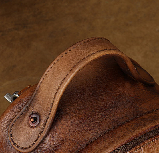 Cute Womens Genuine Leather Bckpack Purse Leather Rucksack Fashionable