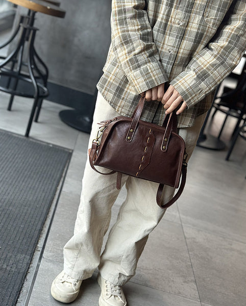 Cute Womens Genuine Leather Shoulder Bag Small Leather Crossbody Bag Elegant